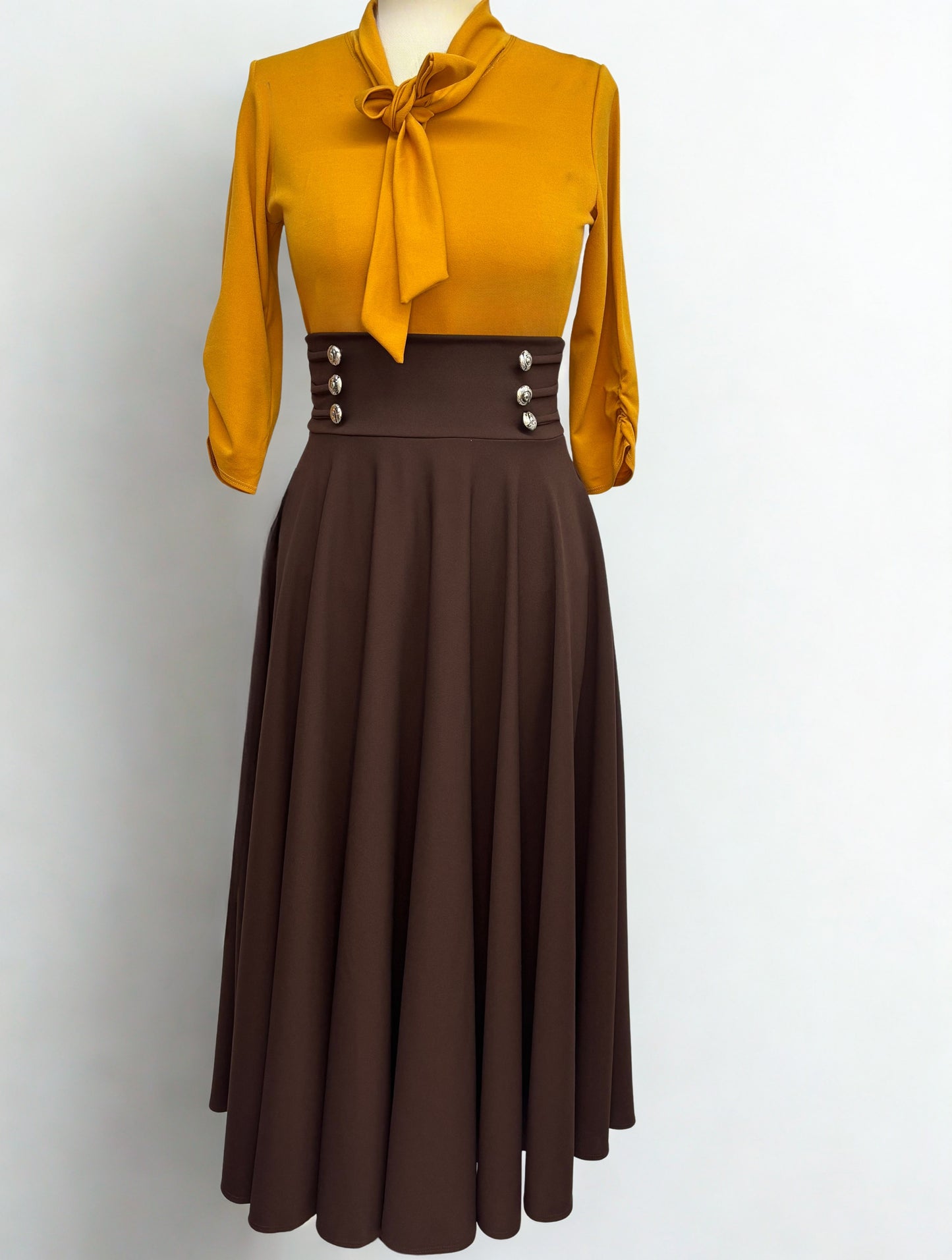 Chocolate button skirt